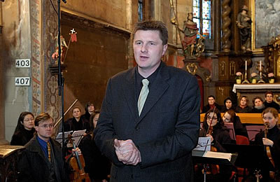 Johanns Passion (BWV 245) in St.-Gothards-Dom in Slaný, 2. 4. 2005